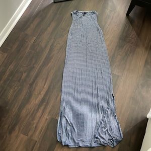 Gap luxe striped maxi dress size medium